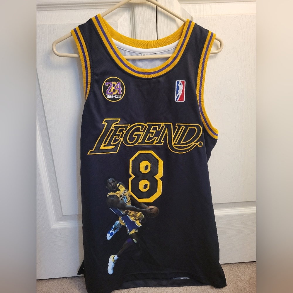 Adult Medium Kobe Bryant Commemorative Jersey - Black and Yellow